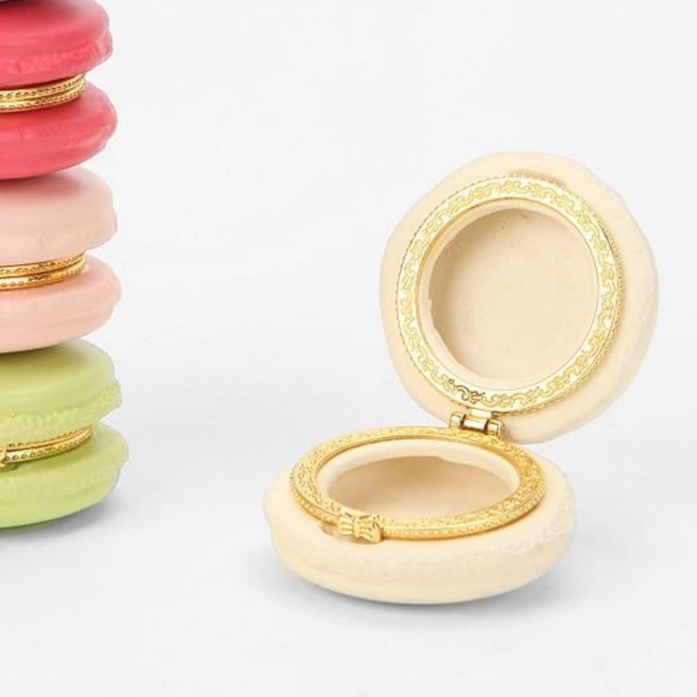 UO Macaron Trinket Box in Ivory for Jewelry